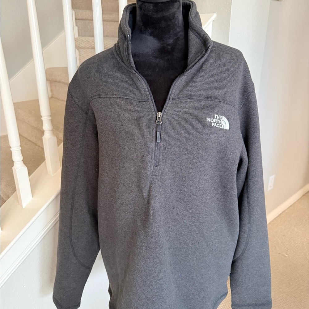 The North Face Men's Charcoal Zip-Up Sweater
